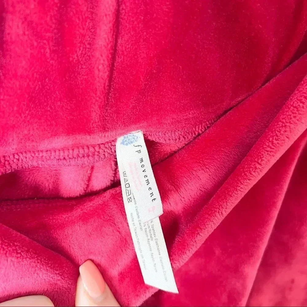 Free People Movement Pink Velvet Jogger Pants